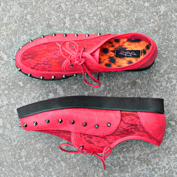 Iron Fist Shoes - Iron Fist Punk Platform Lace Up Creepers Oxfords